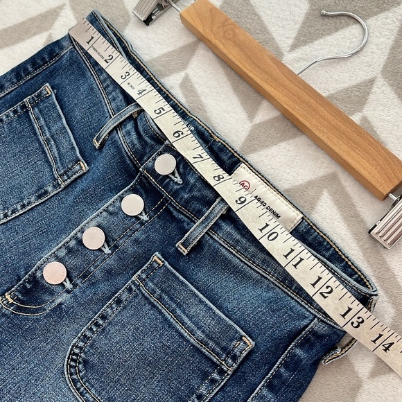 Anthropologie AG Vintage Stevie Ankle Button Front Jeans Size 27R - Picture 8 of 10